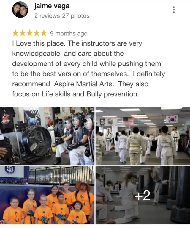 Aspire Martial Arts San Diego / El Cajon facility image