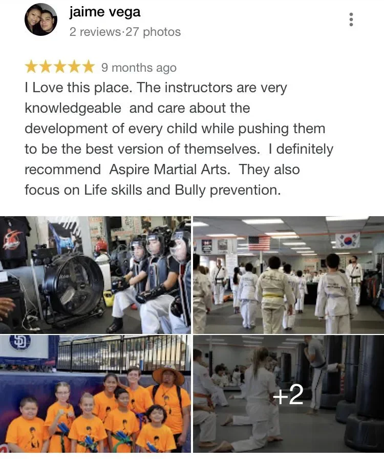 Aspire Martial Arts San Diego / El Cajon facility image