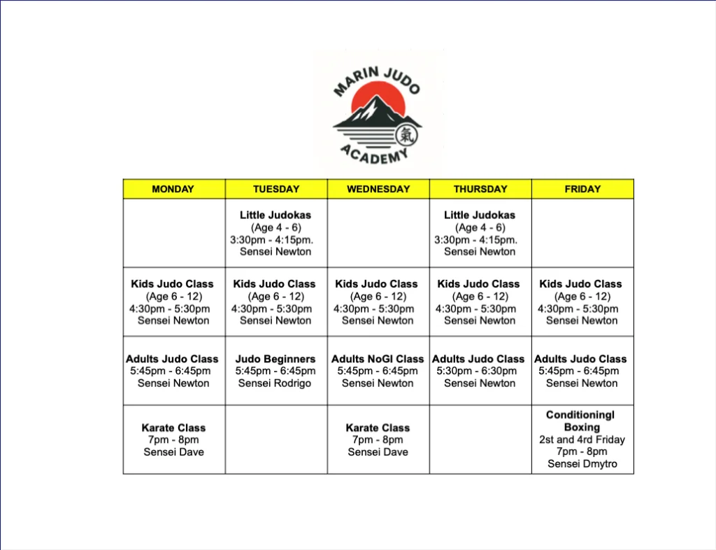 Marin Judo Academy facility image