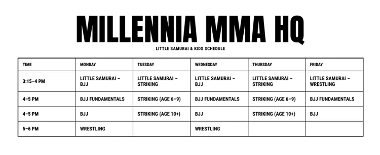 Millennia MMA facility image