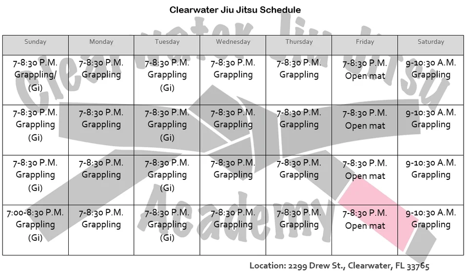 Clearwater Jiu Jitsu Academy facility image