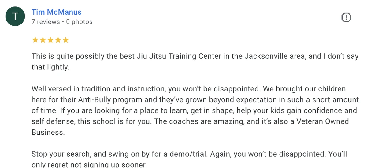 Gracie Jiu-Jitsu Jacksonville facility image