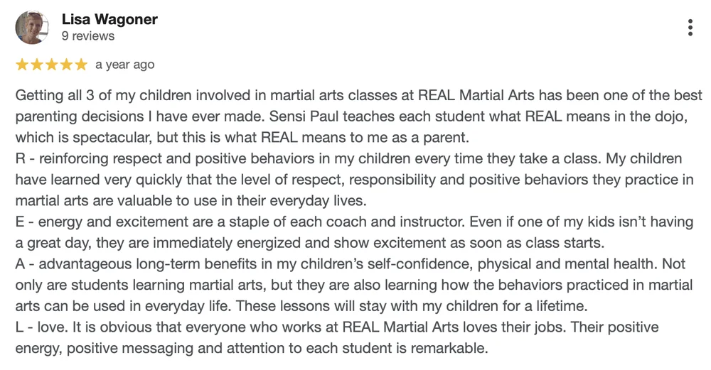REAL Martial Arts facility image