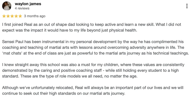 REAL Martial Arts facility image