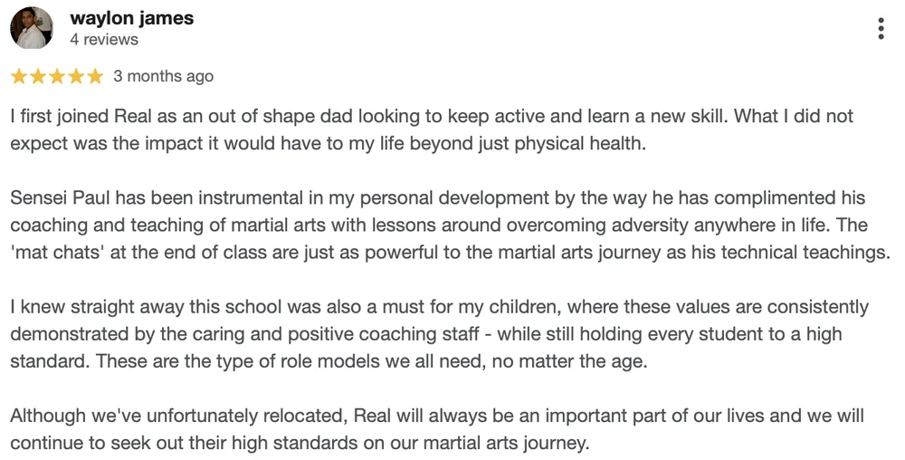 REAL Martial Arts facility image
