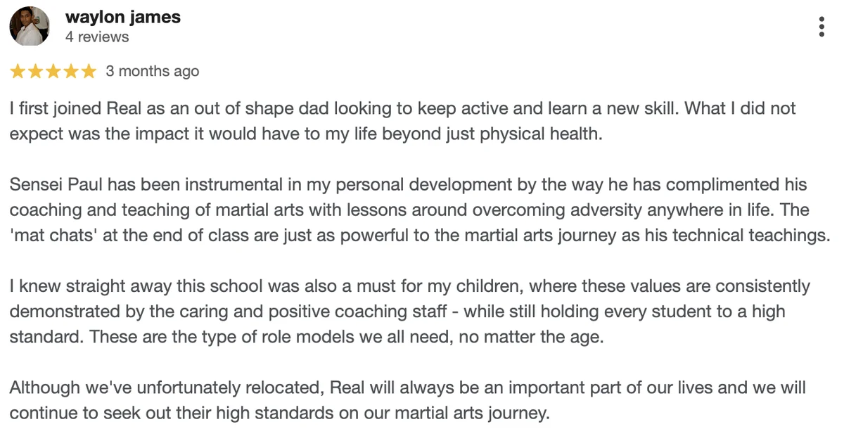 REAL Martial Arts facility image