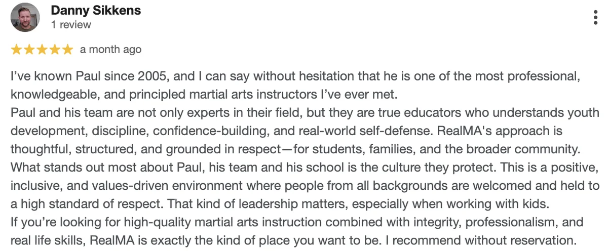 REAL Martial Arts facility image
