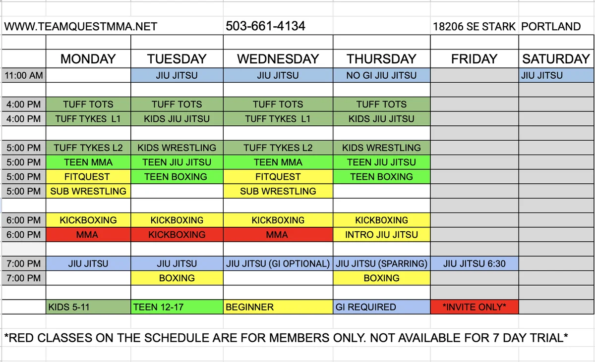 Team Quest MMA facility image