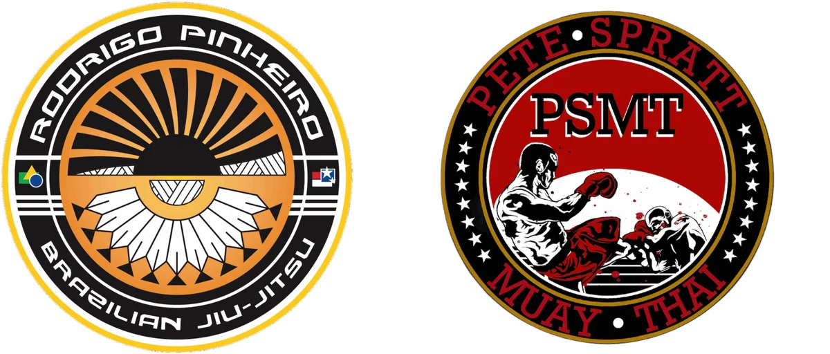 Rodrigo Pinheiro Brazilian Jiu-Jitsu, Pete Spratt Muay Thai academy logo