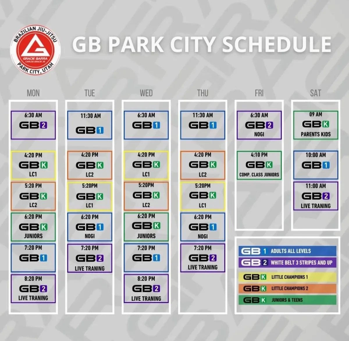 Gracie Barra Park City facility image